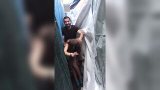 Beccati a scopare all'aperto