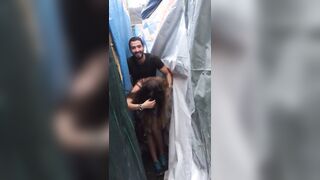 Beccati a scopare all'aperto