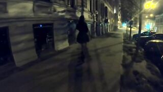 Flash tette moglie italiana esibizionista in pubblico