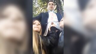 Andrea Dipre spompinato da Luana e Rebecca di Pordenone