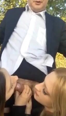 Andrea Dipre spompinato da Luana e Rebecca di Pordenone