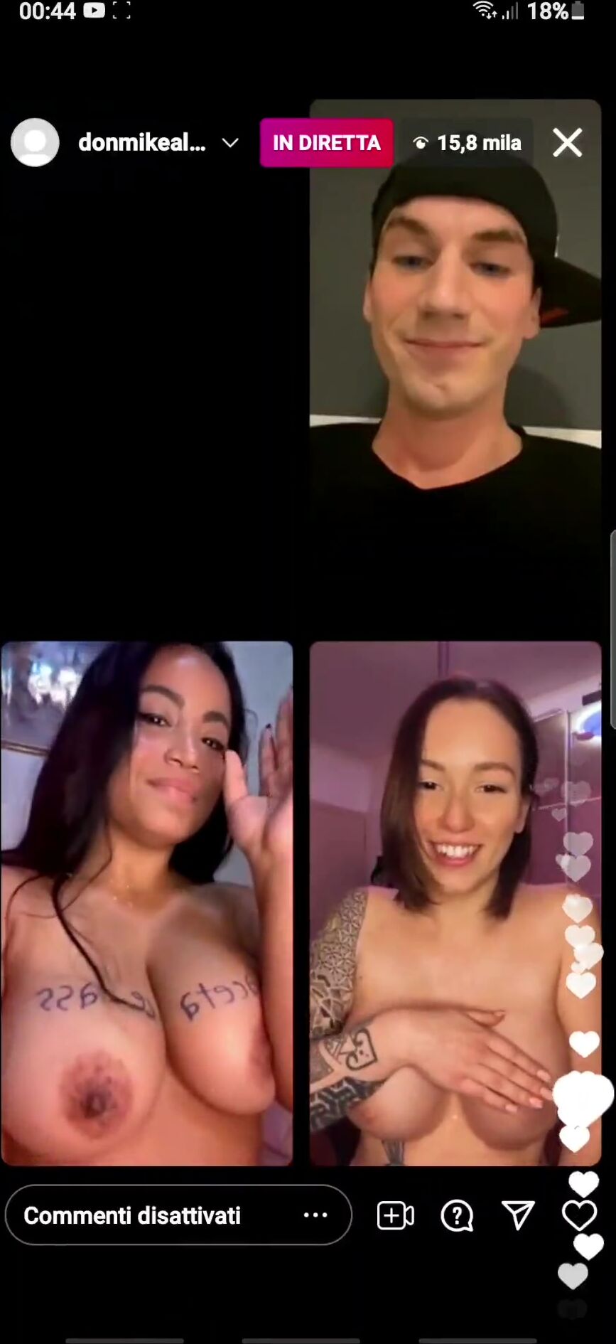 Dirette Instagram - A 20 mila la Sofi fa vedere il piercing sulla fica