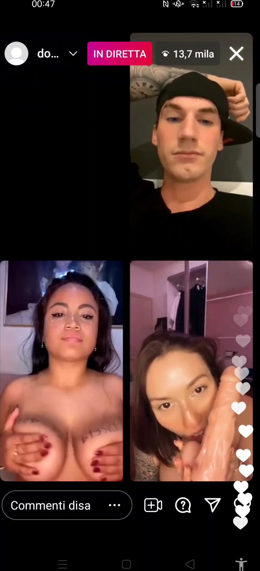 Dirette Instagram - Ti prendo il cazzo in mano e ti faccio un pompino