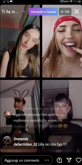 Diretta Instagram - Gara di troiaggine