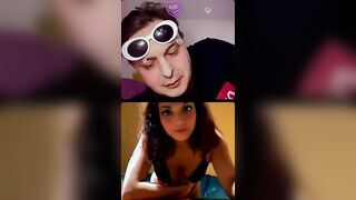 Diretta Instagram - Culona colombiana lo fa tirare ad Andrea Diprè