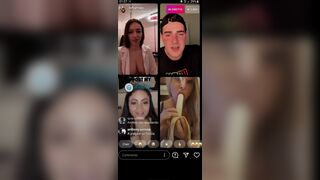 La vera gola profonda in live Instagram