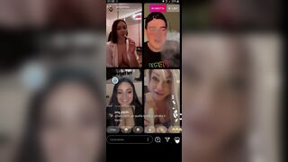La vera gola profonda in live Instagram