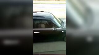 No ma che cazzo le sta a fa - Pompino in auto in autostrada