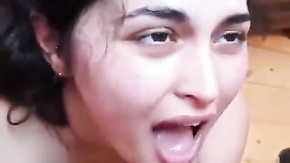 Sborratona in faccia per troietta mora