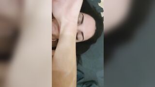 Sega fidanzata sborrata in faccia