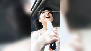 Martina fa la porca in macchina su C4 - Show in pubblico italiana porca