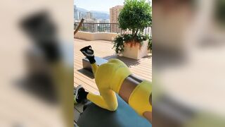 allenamento per la splendida Elisabetta Gregoraci