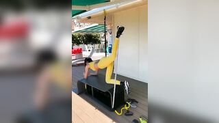 allenamento per la splendida Elisabetta Gregoraci