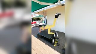 allenamento per la splendida Elisabetta Gregoraci