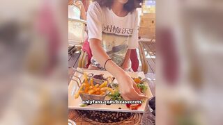 Eccitata e molto vogliosa a colazione