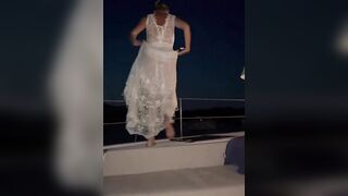 Joanna Golabek in abito bianco molto sexy