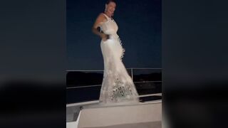 Joanna Golabek in abito bianco molto sexy