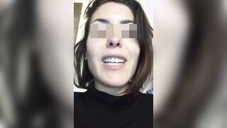 Ex golosa di piscia in faccia