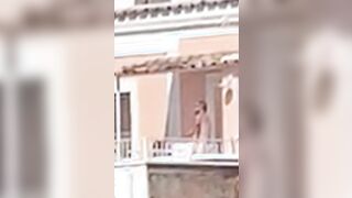 Positano Beccati a scopare sul balcone