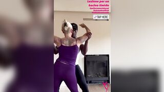 Paola Barale a lezione Ballando con le stelle