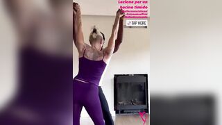 Paola Barale a lezione Ballando con le stelle