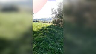 Rossa italiana piedi al parco