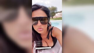 Maria Mazza in black body