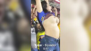 Tette sugli spalti al mondiale