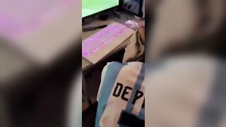 Forza argentina Scopata guardando la partita