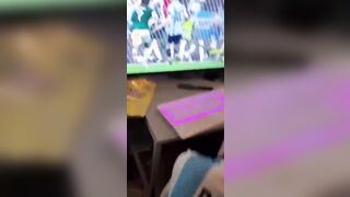 Forza argentina Scopata guardando la partita