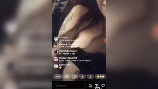 Diretta Instagram mostra le tette Ragazza Italiana
