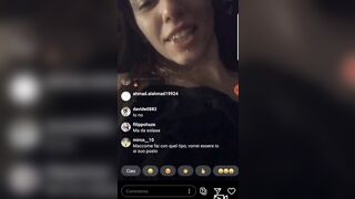 Diretta Instagram mostra le tette Ragazza Italiana