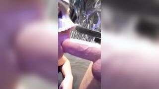 Ti svuoto questo bel cazzo - Pompino moglie con mascherina