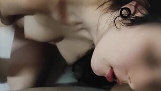 VOGLIO DUE CAZZI AMORE - Studentessa troia scopata a pecorina in doppia penetrazione