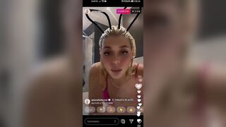 Asia Valente ex grande fratello vip mostra il culo in diretta instagram