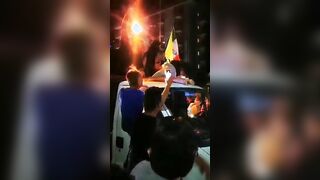 Amandha Fox nuda in piazza festeggia la vittoria dell'Italia agli europei