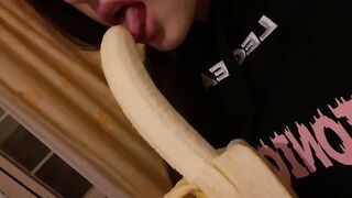 Le piace spompare la banana