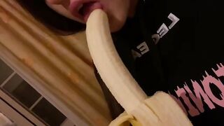 Le piace spompare la banana