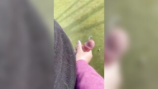 Sega il fidanzato all'aperto al campetto