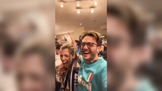 Festa scudetto Emy Buono toppless in strada