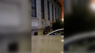 Becca alpino ubriaco scopare all'aperto