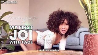 Finalmente puoi guardarmi in faccia mentre ti seghi e sborri