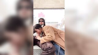 Pompino moglie italiana rischioso all'aperto