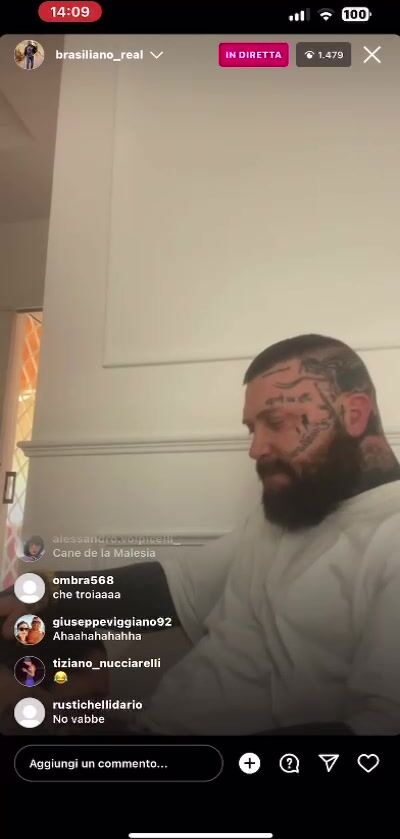 Er Brasiliano si fa succhiare il cazzo in diretta IG