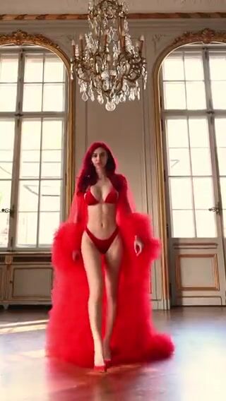 Valentina in red