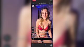 Diretta coi suoi fans biondina teen italiana SONO UNA PROCELLINA