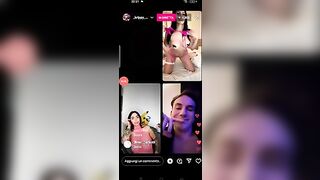 Bibi Santi e Debora obbligo o verità in live IG