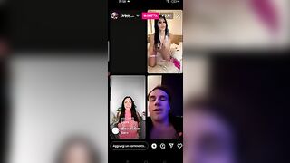 Bibi Santi e Debora obbligo o verità in live IG
