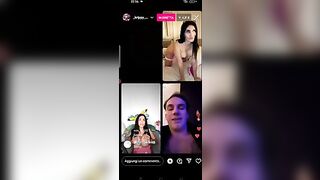 Bibi Santi e Debora obbligo o verità in live IG