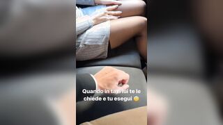 Quando il marito ti chiede di toglierti le mutandine in taxi
